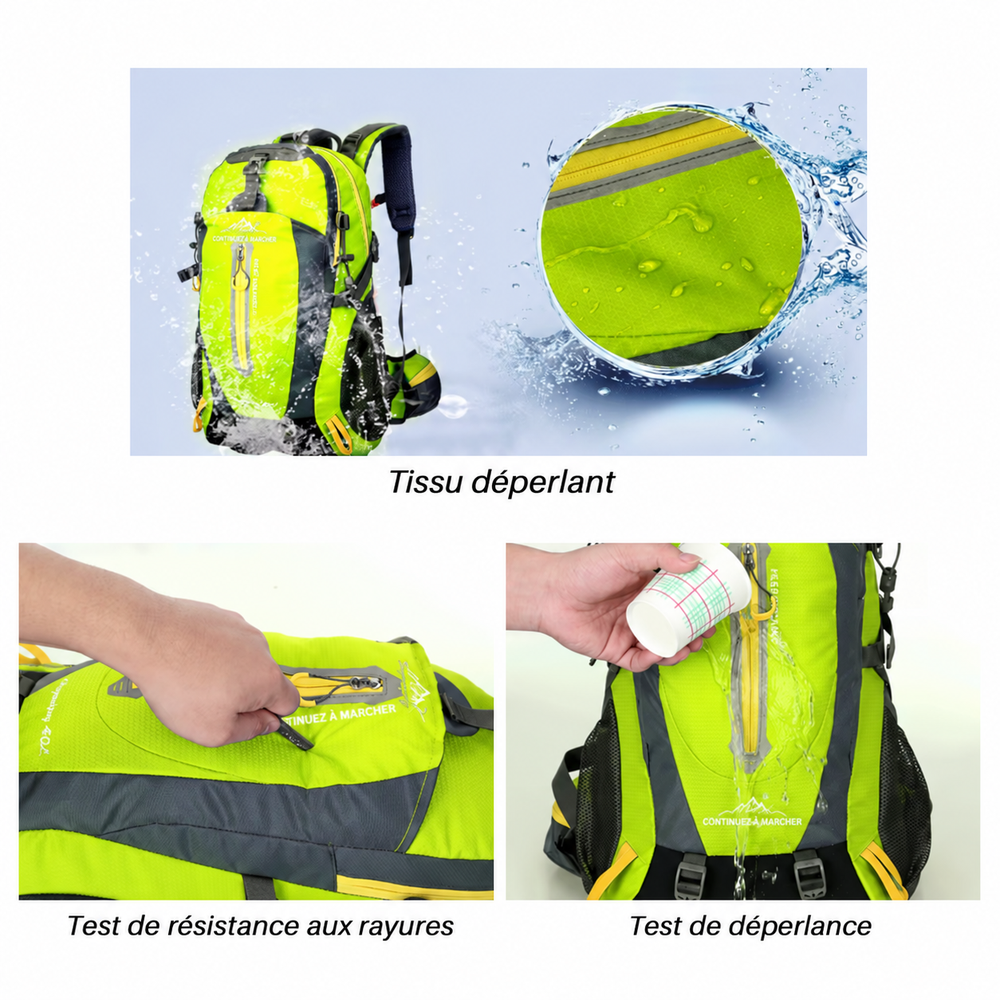Sac à dos 40L randonnée imperméable