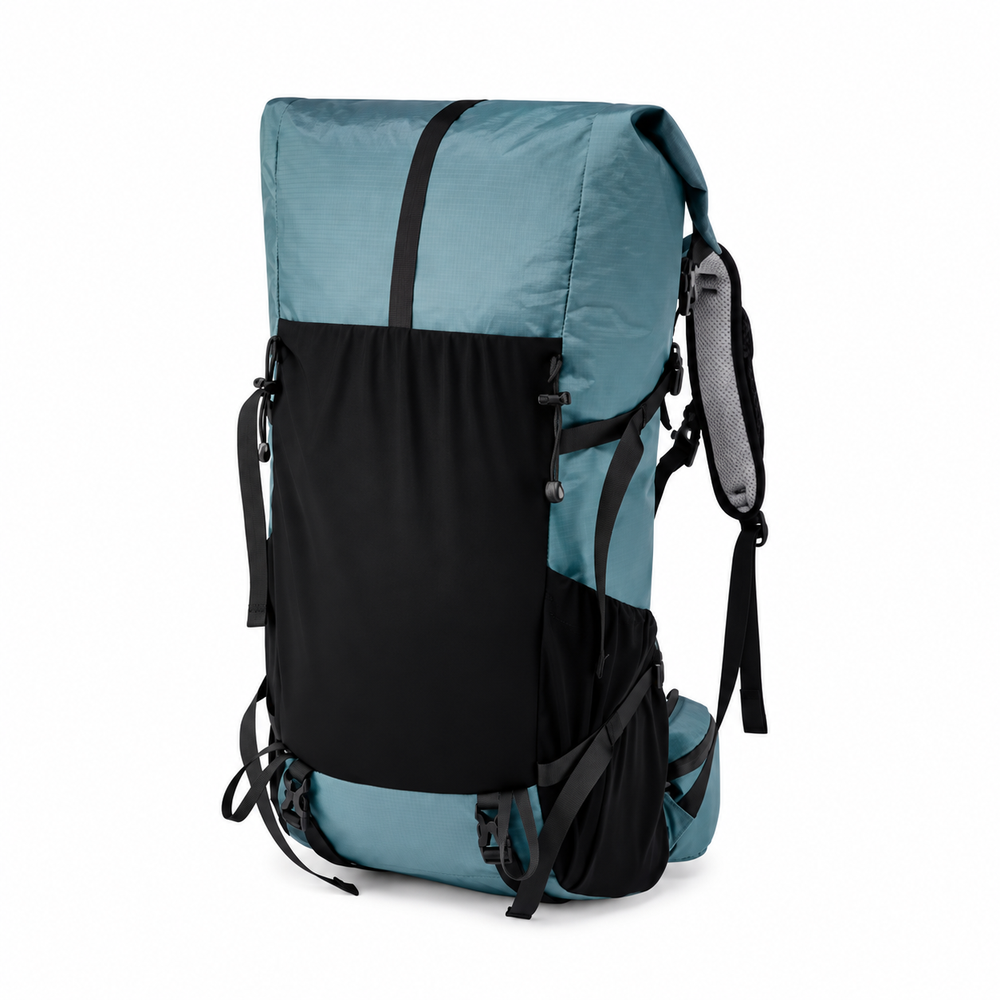 Sac à dos femme 40L bleu gris