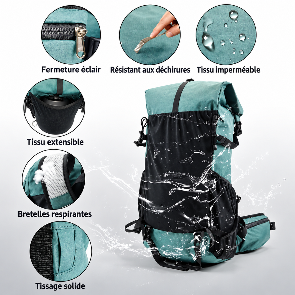 Sac à dos femme 40L caractéristique