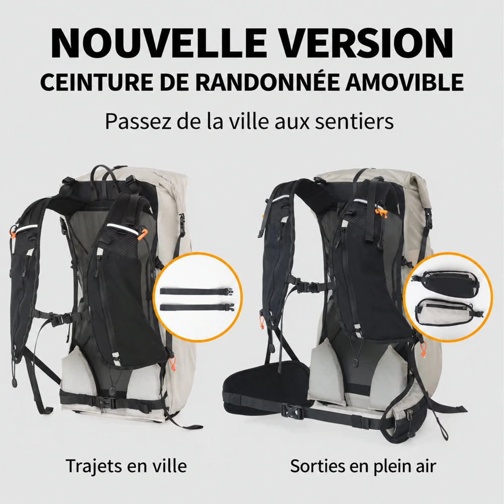 Sac à dos randonnée 30L femme ceinture