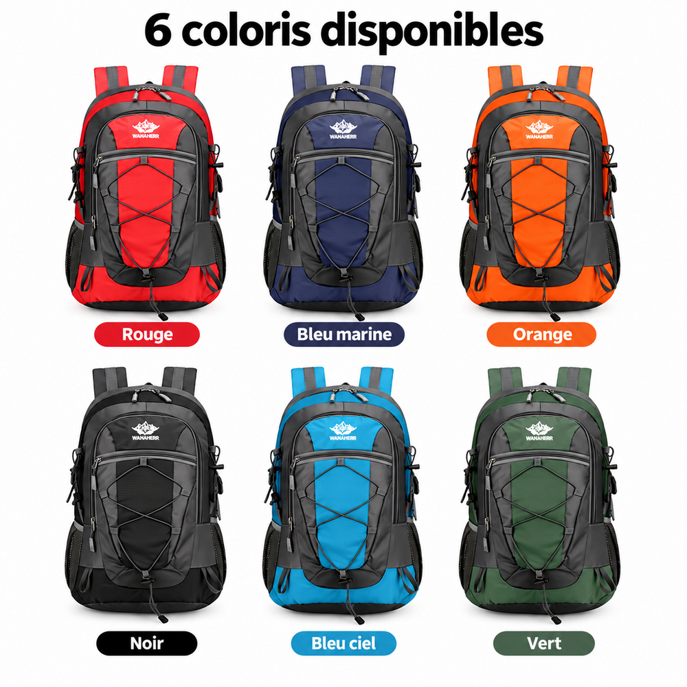 Sac de randonnée homme coloris