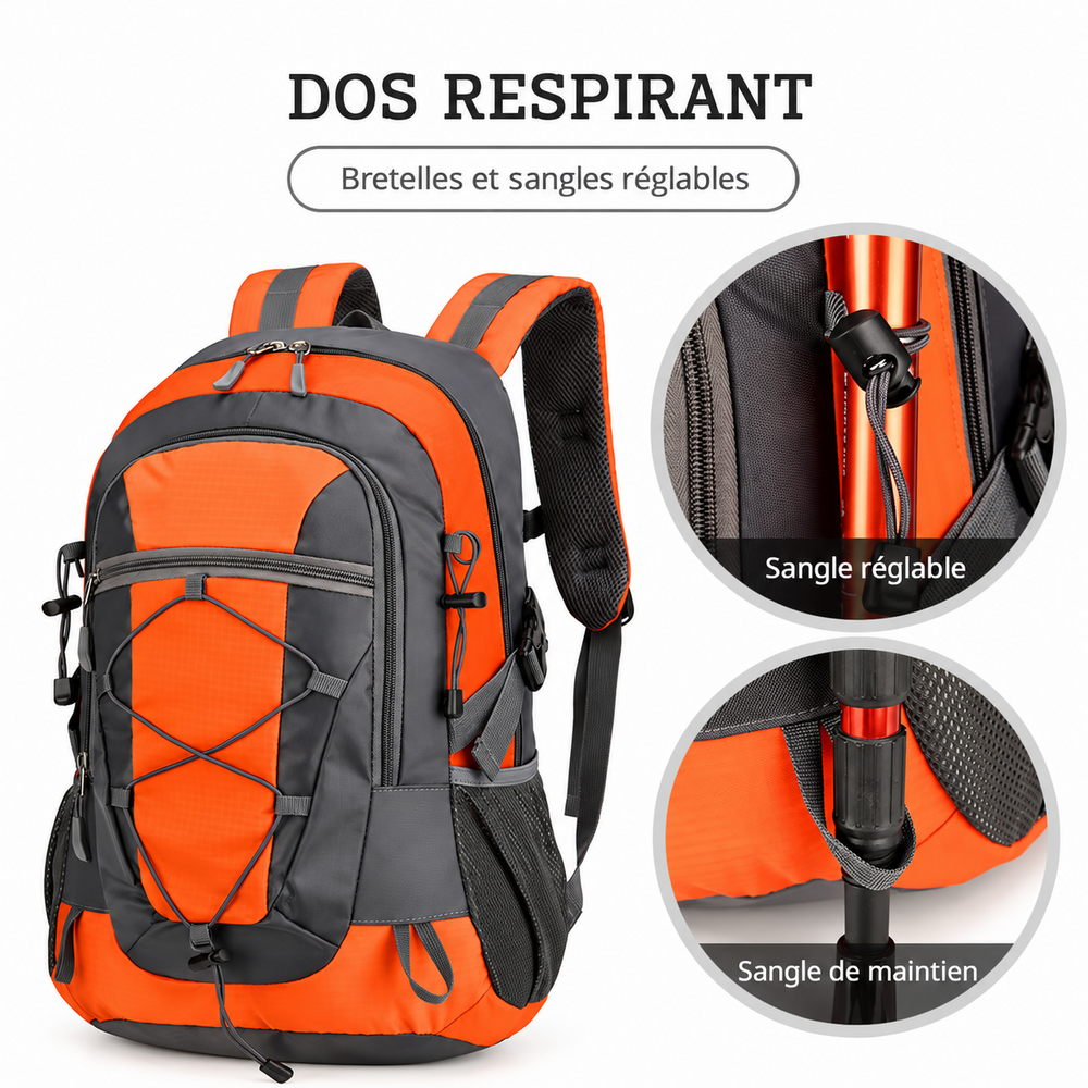 Sac de randonnée homme dos respirant