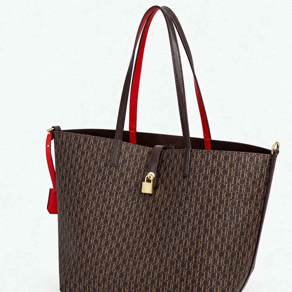 Sac de luxe monogram café