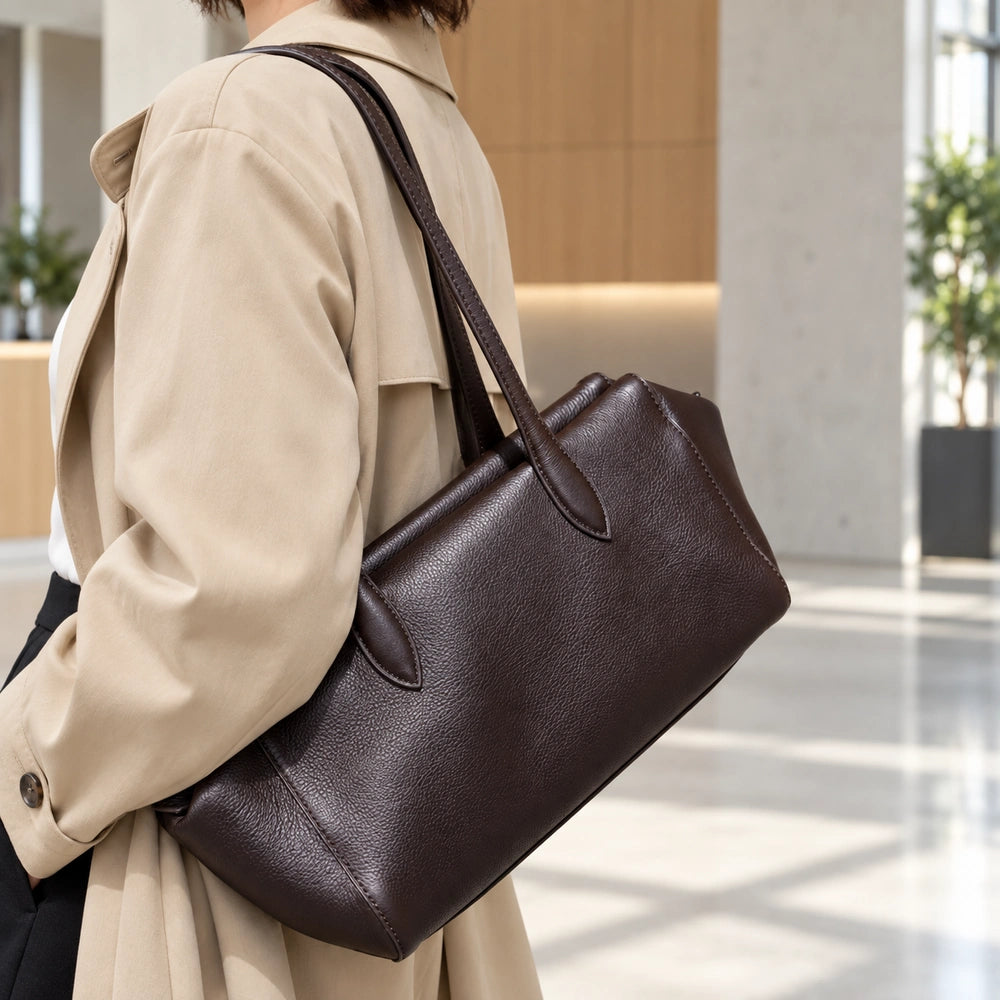 Sac porté épaule cuir noir modèle