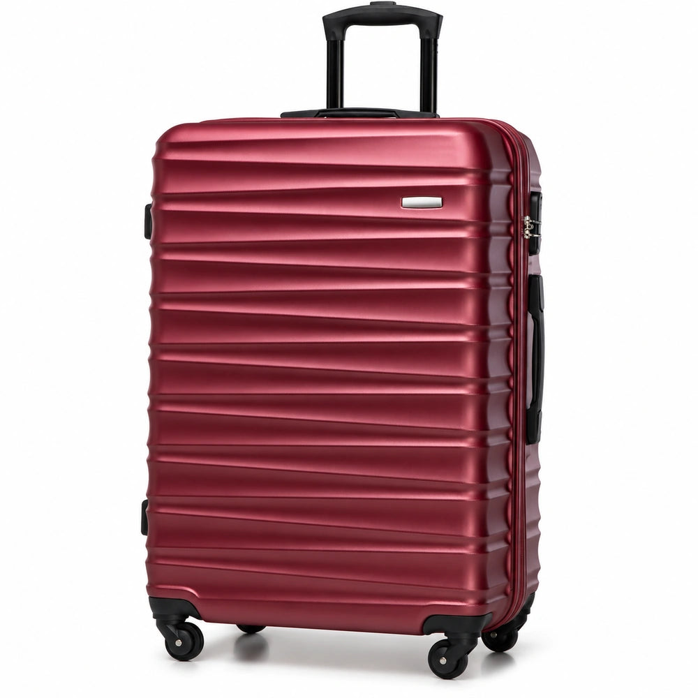Grande valise rigide bourgogne