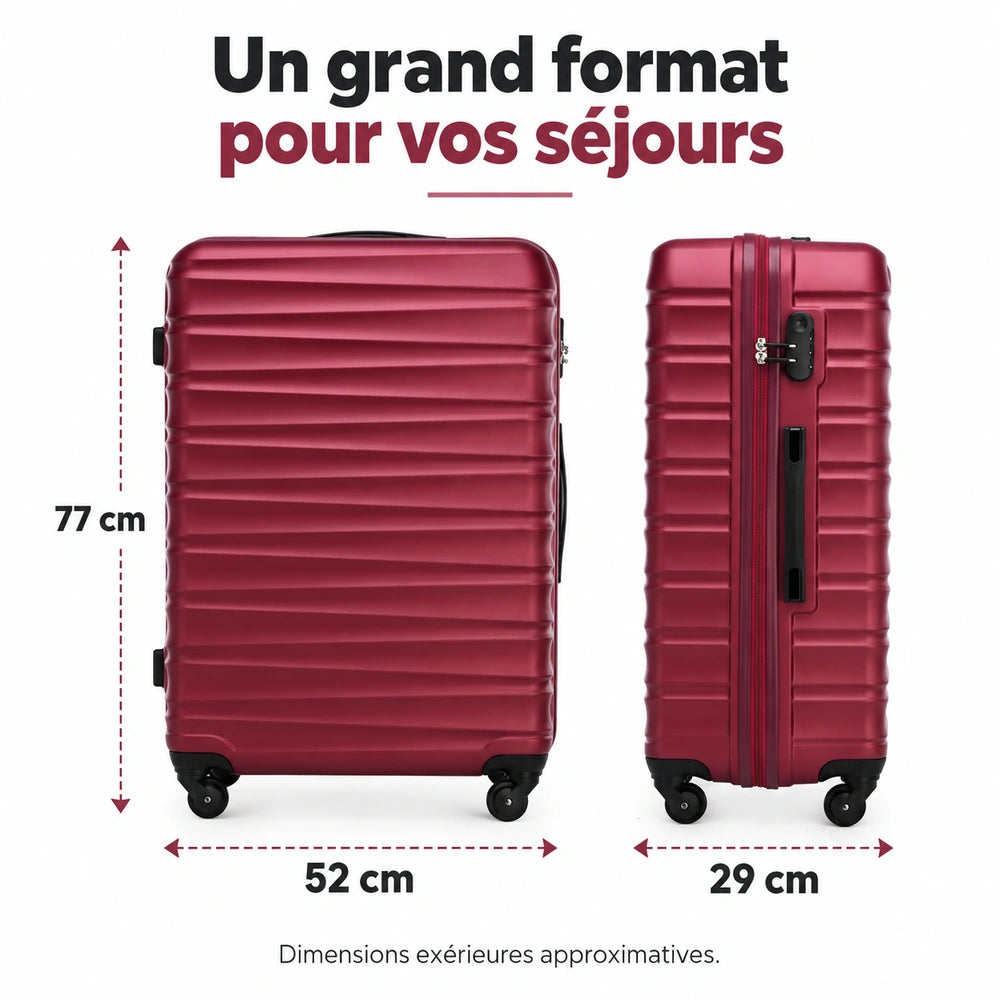 Grande valise rigide dimensions