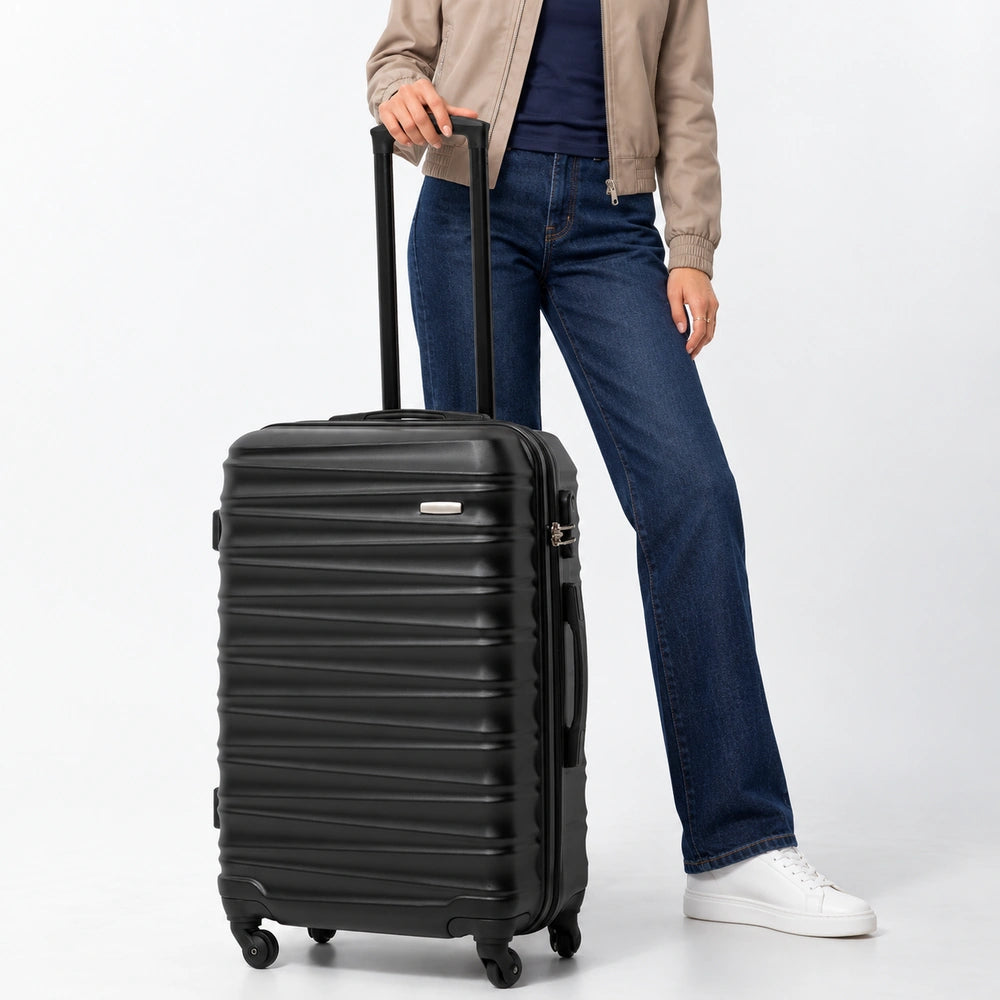 Grande valise rigide noire