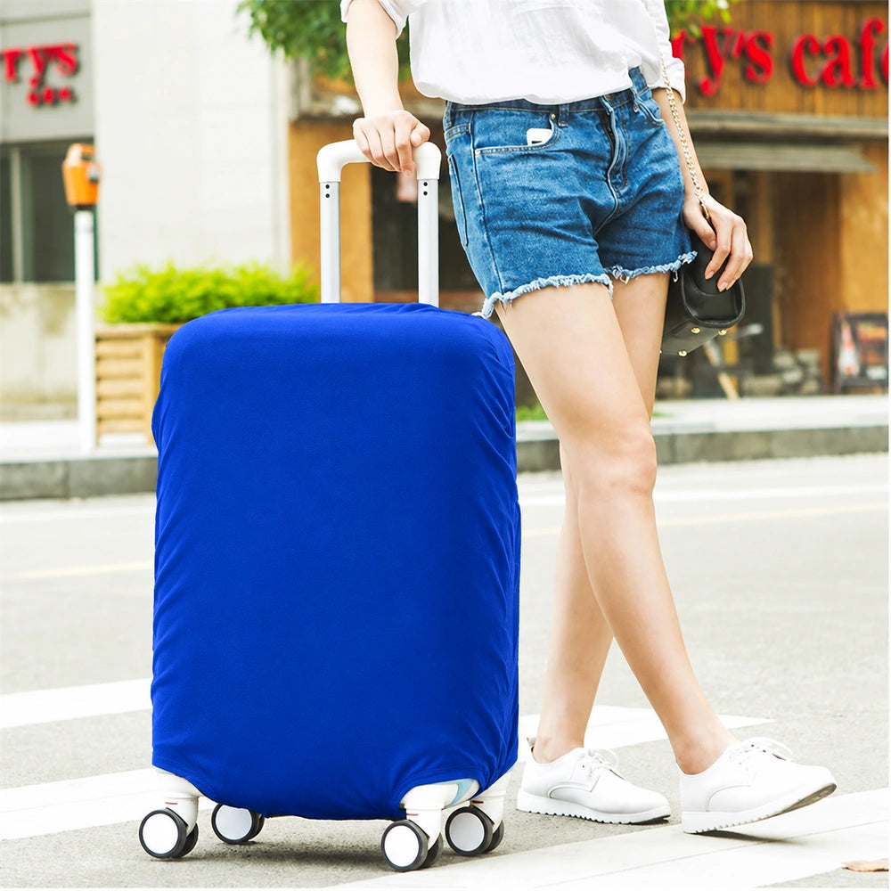 Housse valise cabine bleu