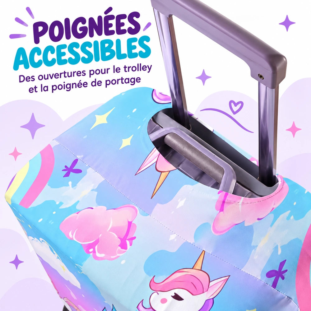 Housse valise licorne poignรฉe