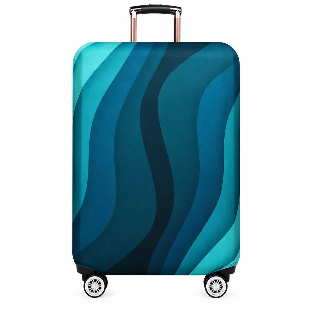 Housse valise XL ruban bleu