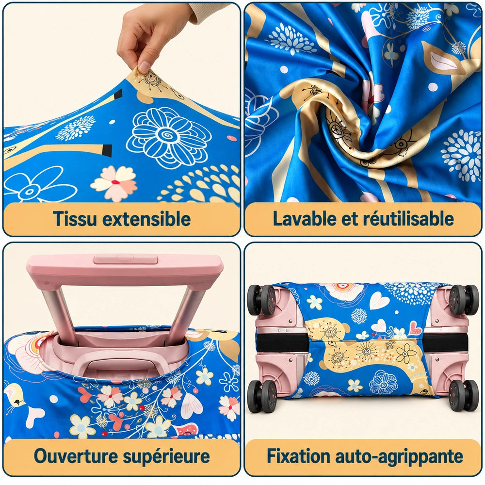Housse valise XL tissus details