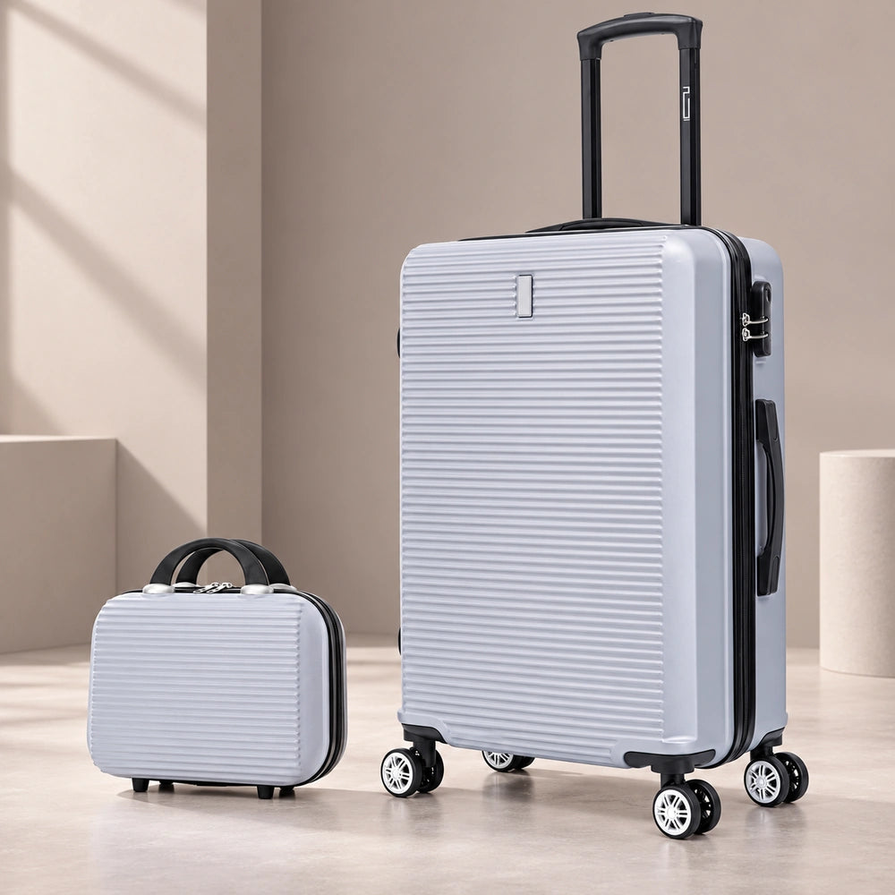 Lot de 2 valises soute gris