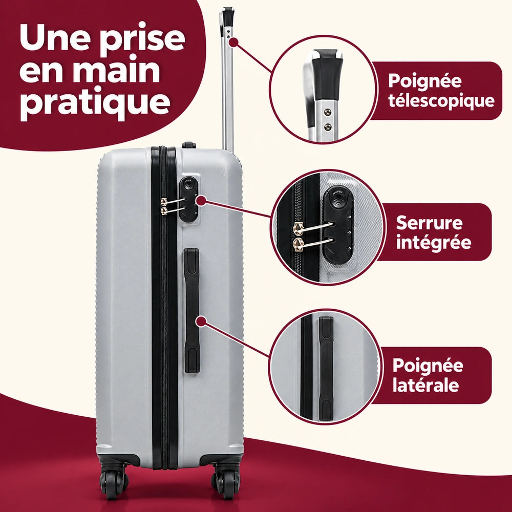 Lot de 2 valises soute dรฉtails
