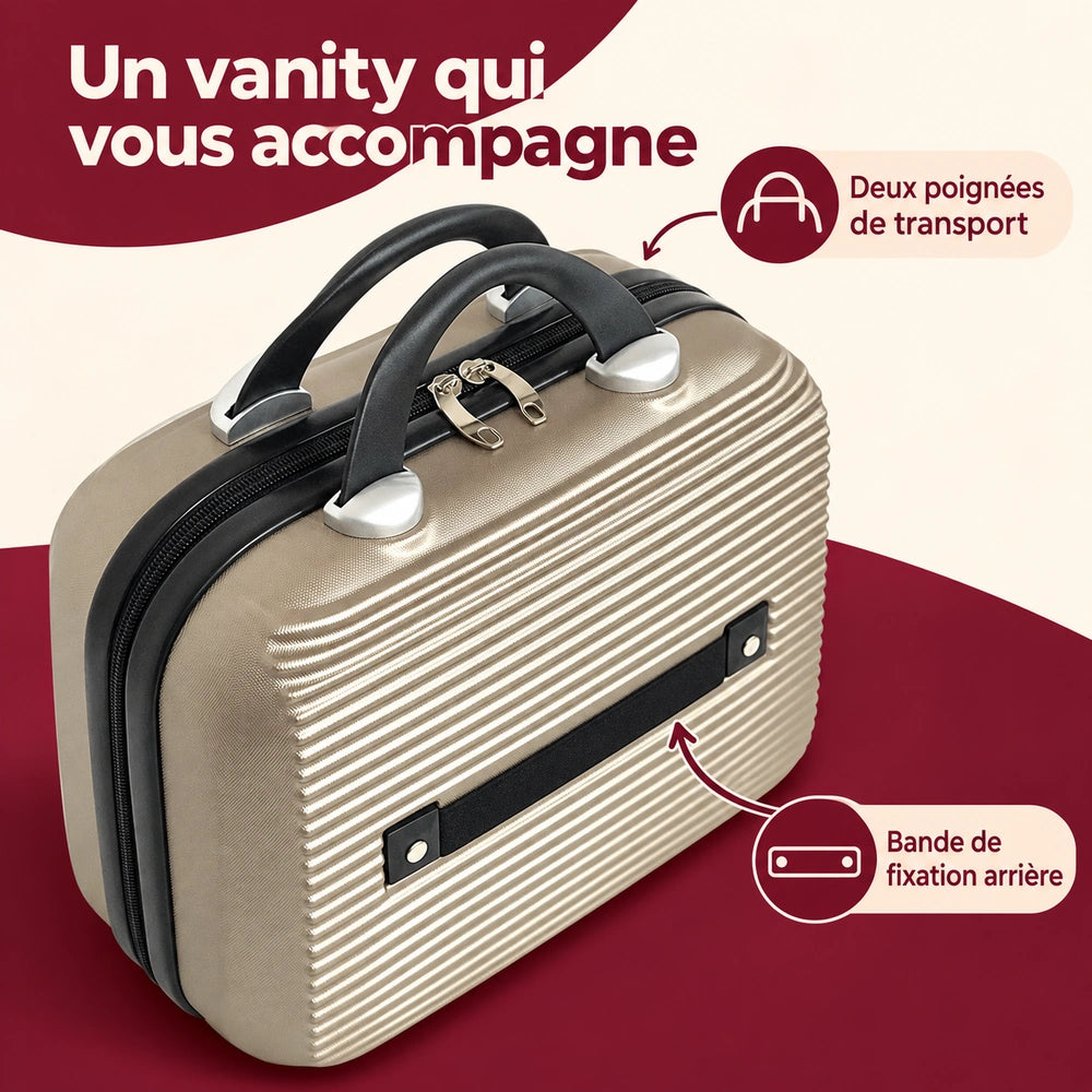 Lot de 2 valises soute vanity