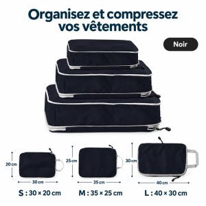 organisateur de valise compressible