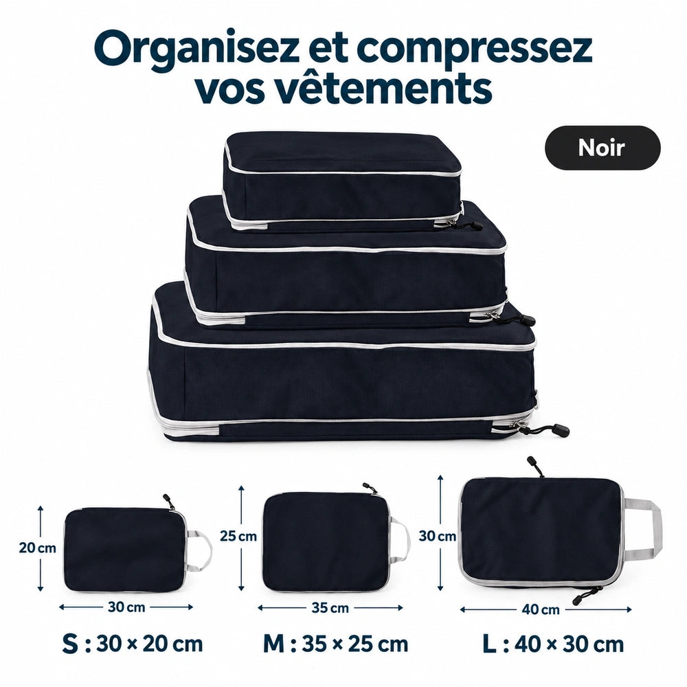 organisateur de valise compressible