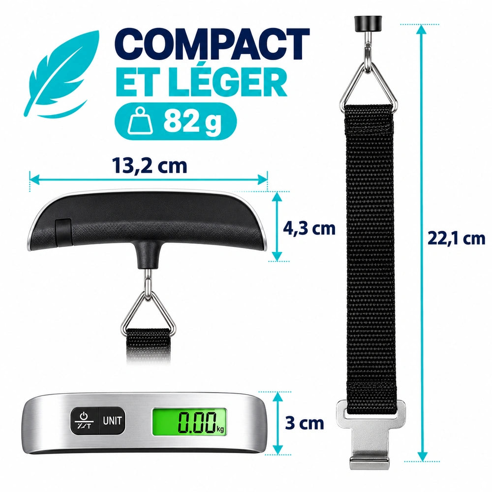 Pèse valise électronique dimensions