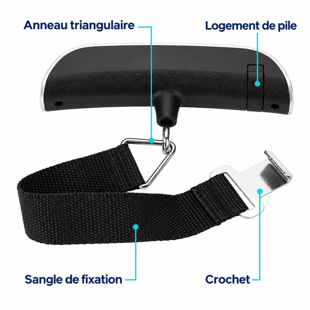 Pèse valise électronique sangle caractéristiques