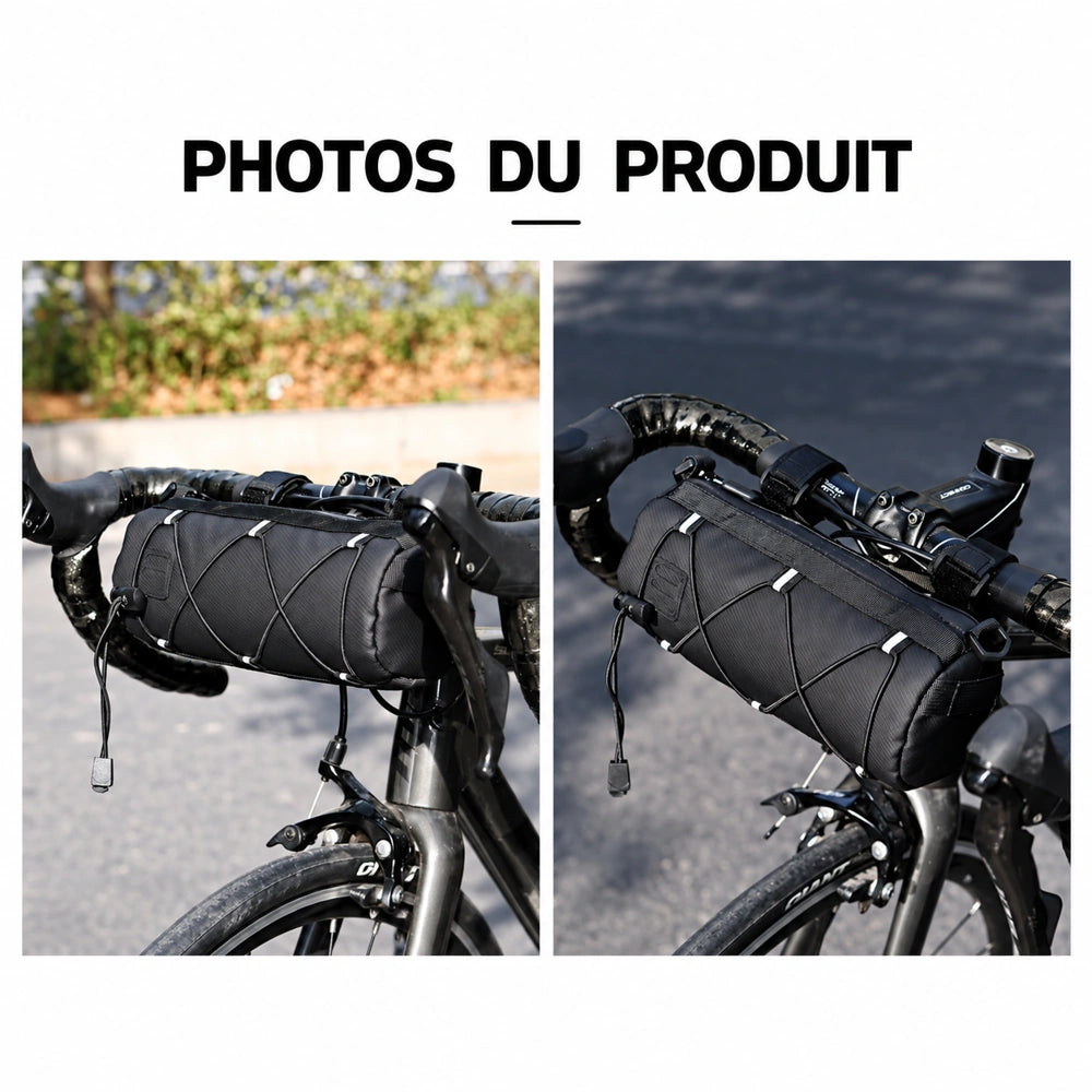 Sacoche avant vélo randonnée photos