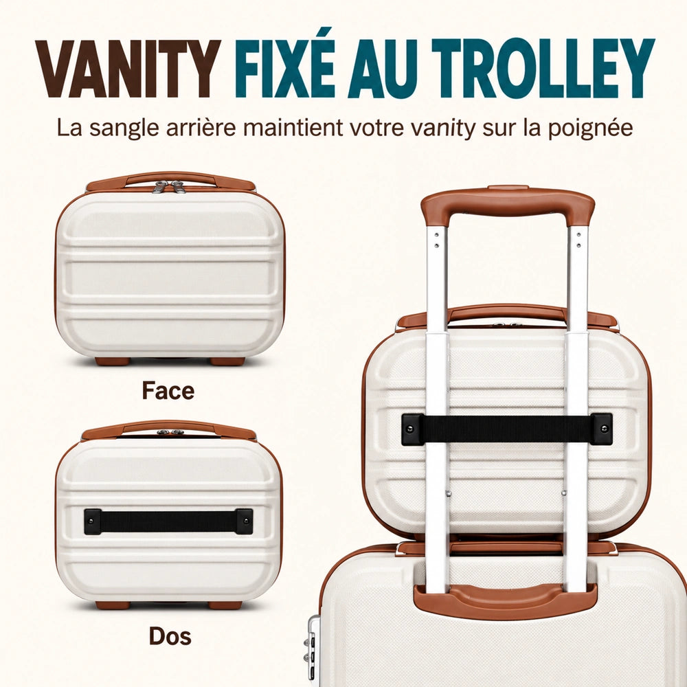 Set de 4 valises vanity