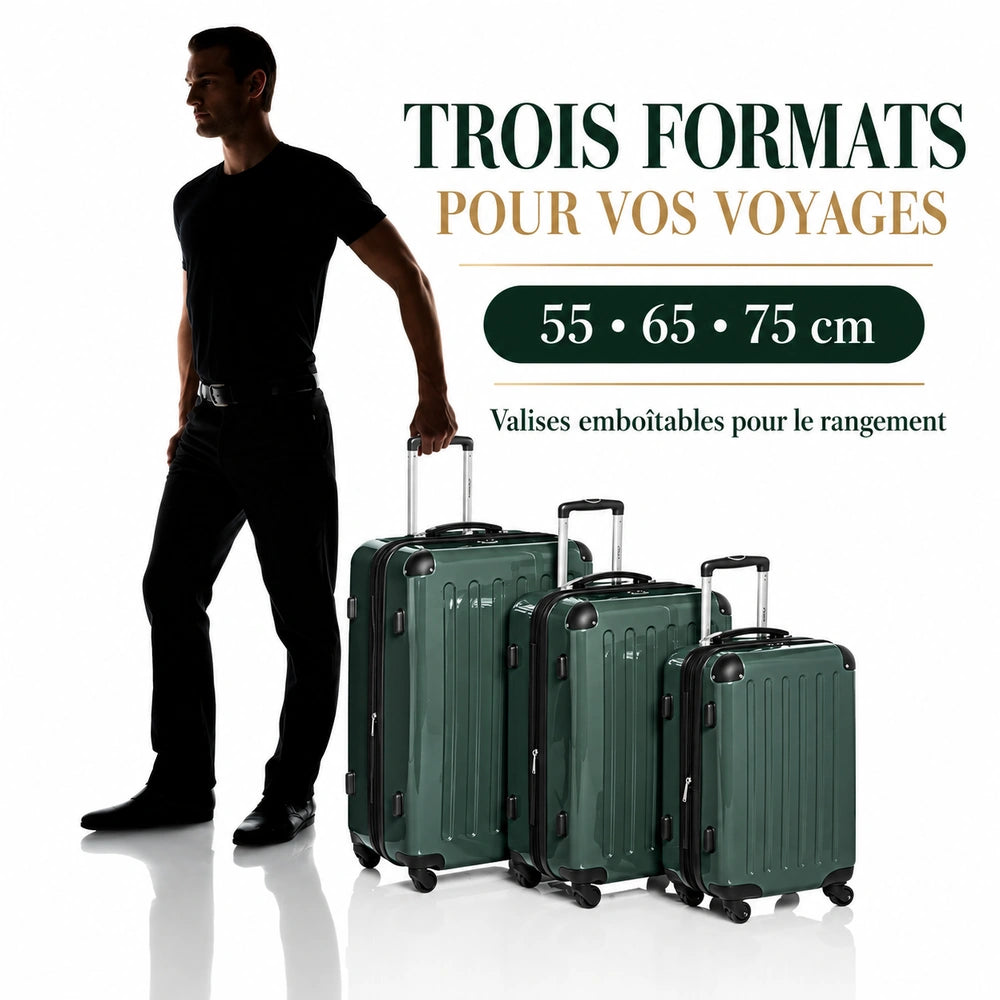 Set de valise en polycarbonate formats