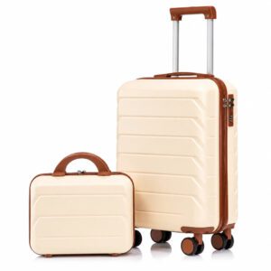 Valise cabine beige