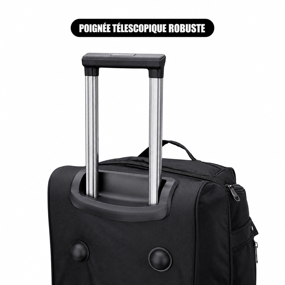 Valise cabine tissu poignée