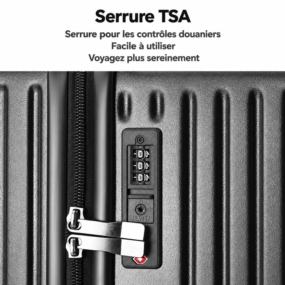 Valise cabine TSA serrure