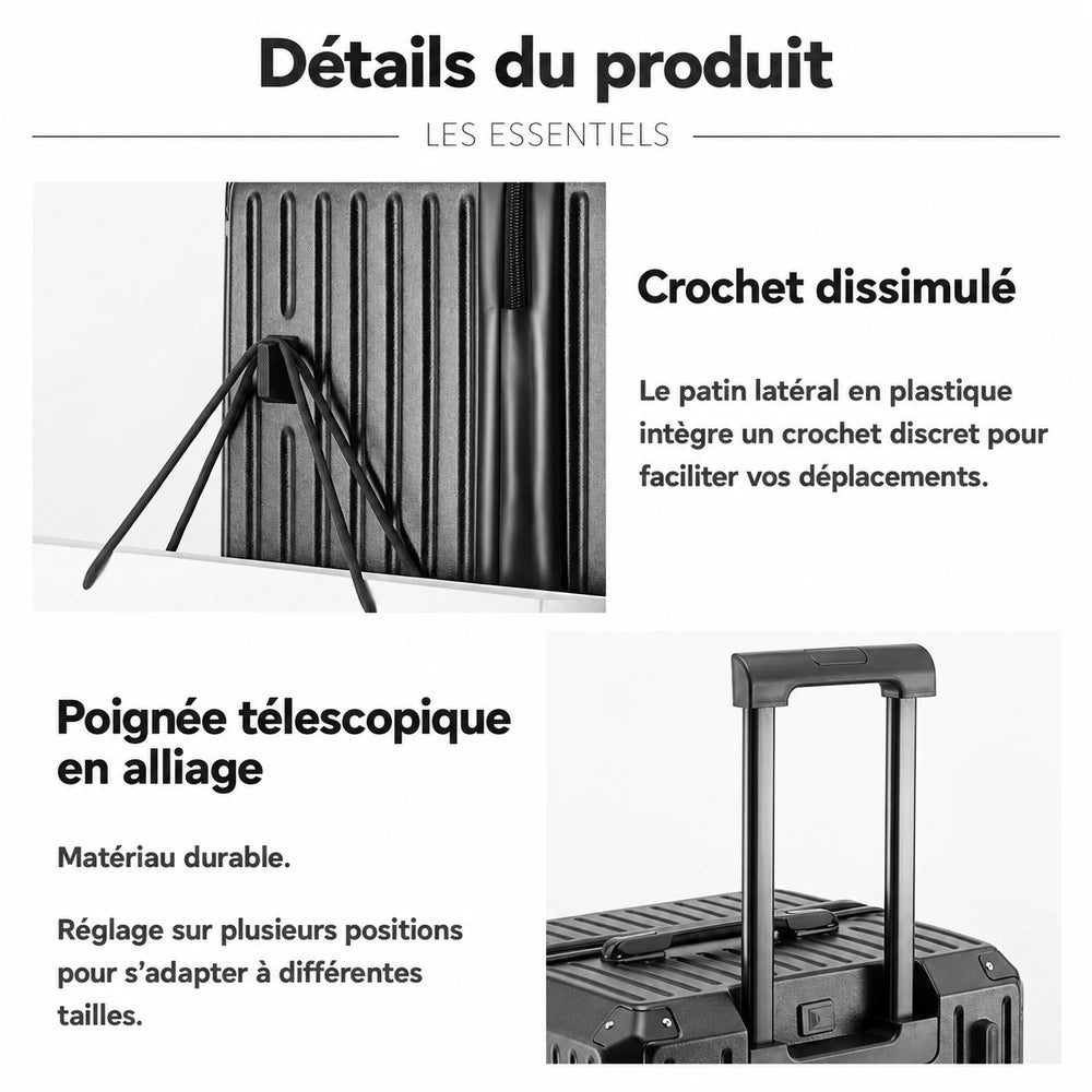 Valise cabine TSA détails