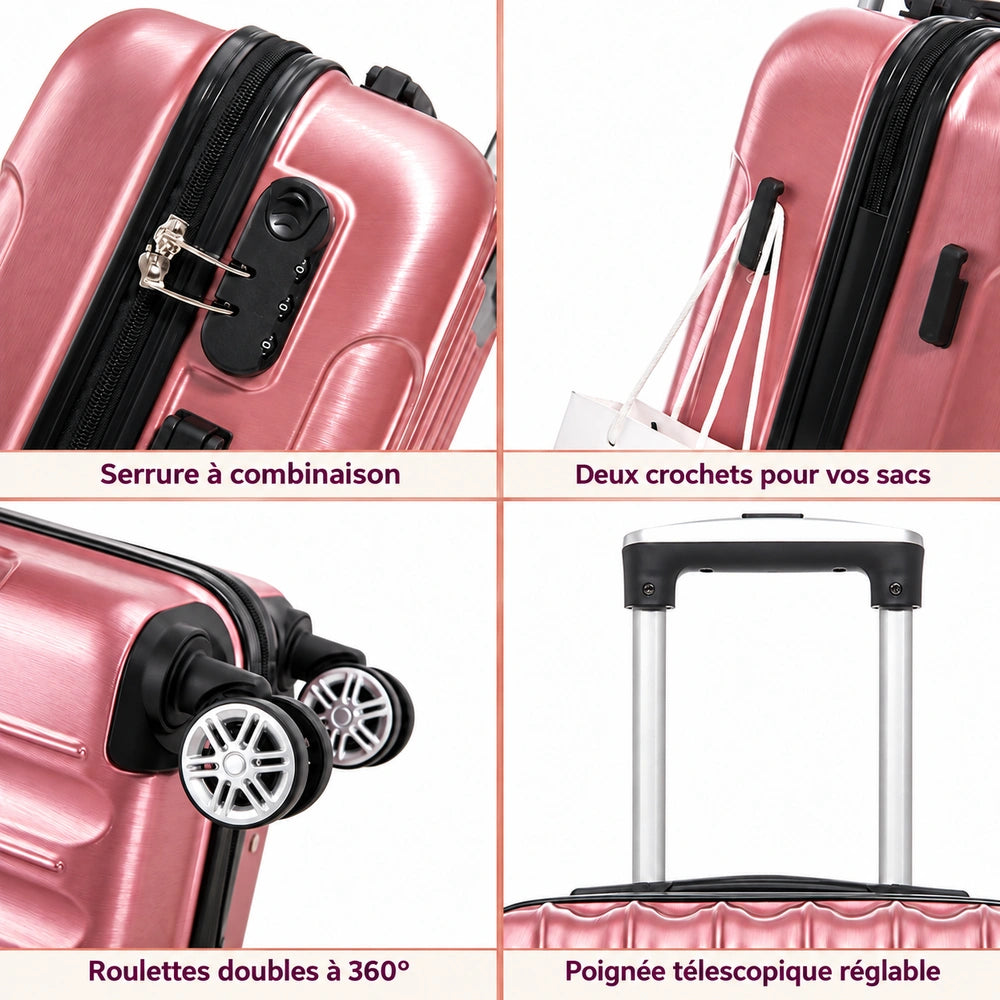 Valise et vanity rose dรฉtails