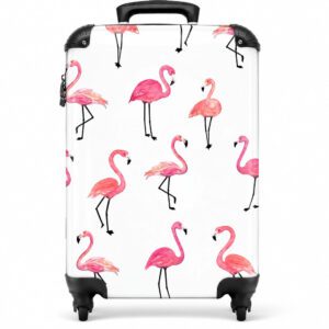 Valise flamant rose
