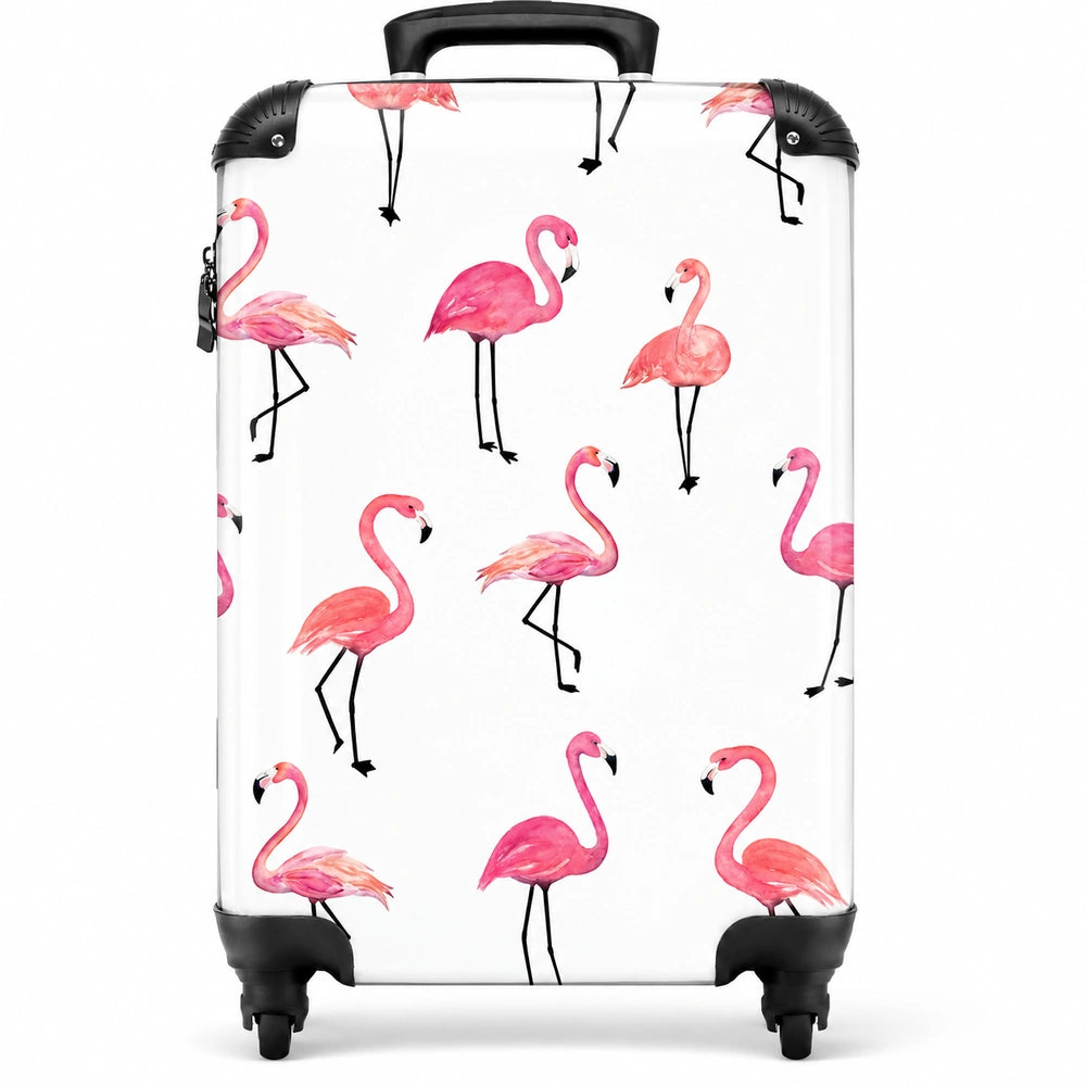 Valise flamant rose