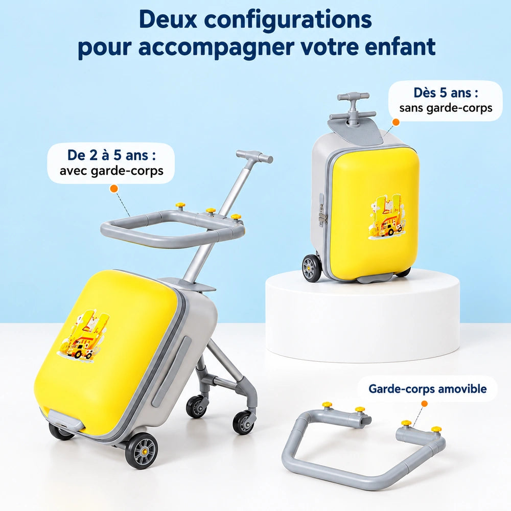 Valise rigide enfant configuration