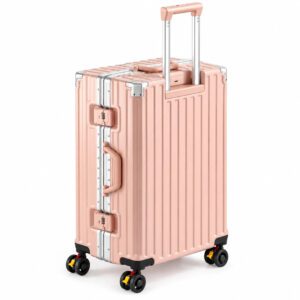 Valise rose poudré