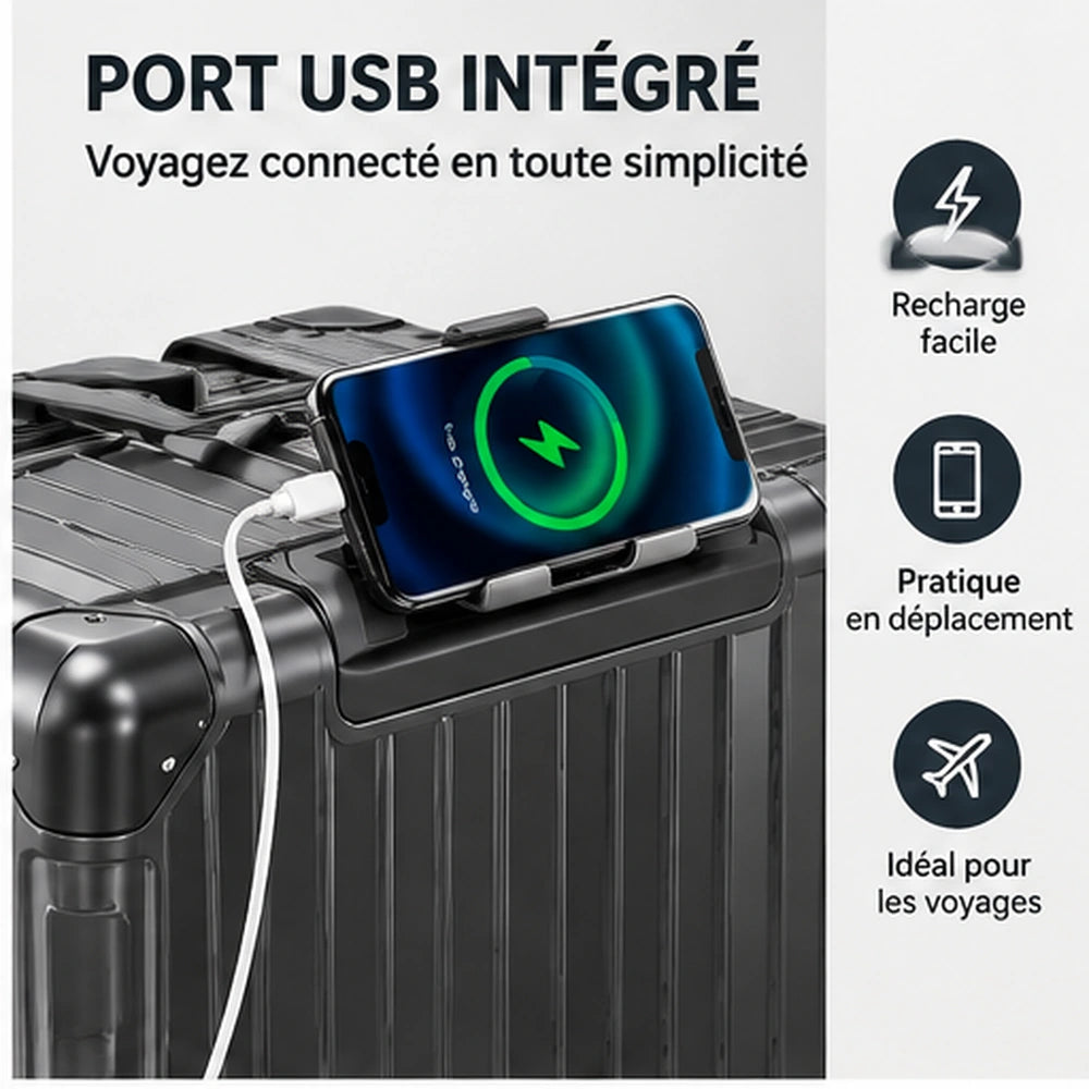 valise semi rigide port usb