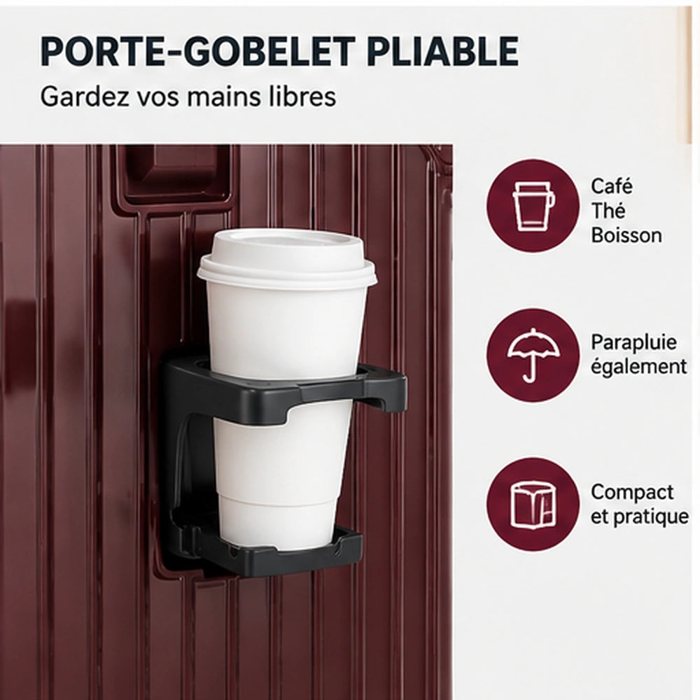 valise semi rigide porte gobelet