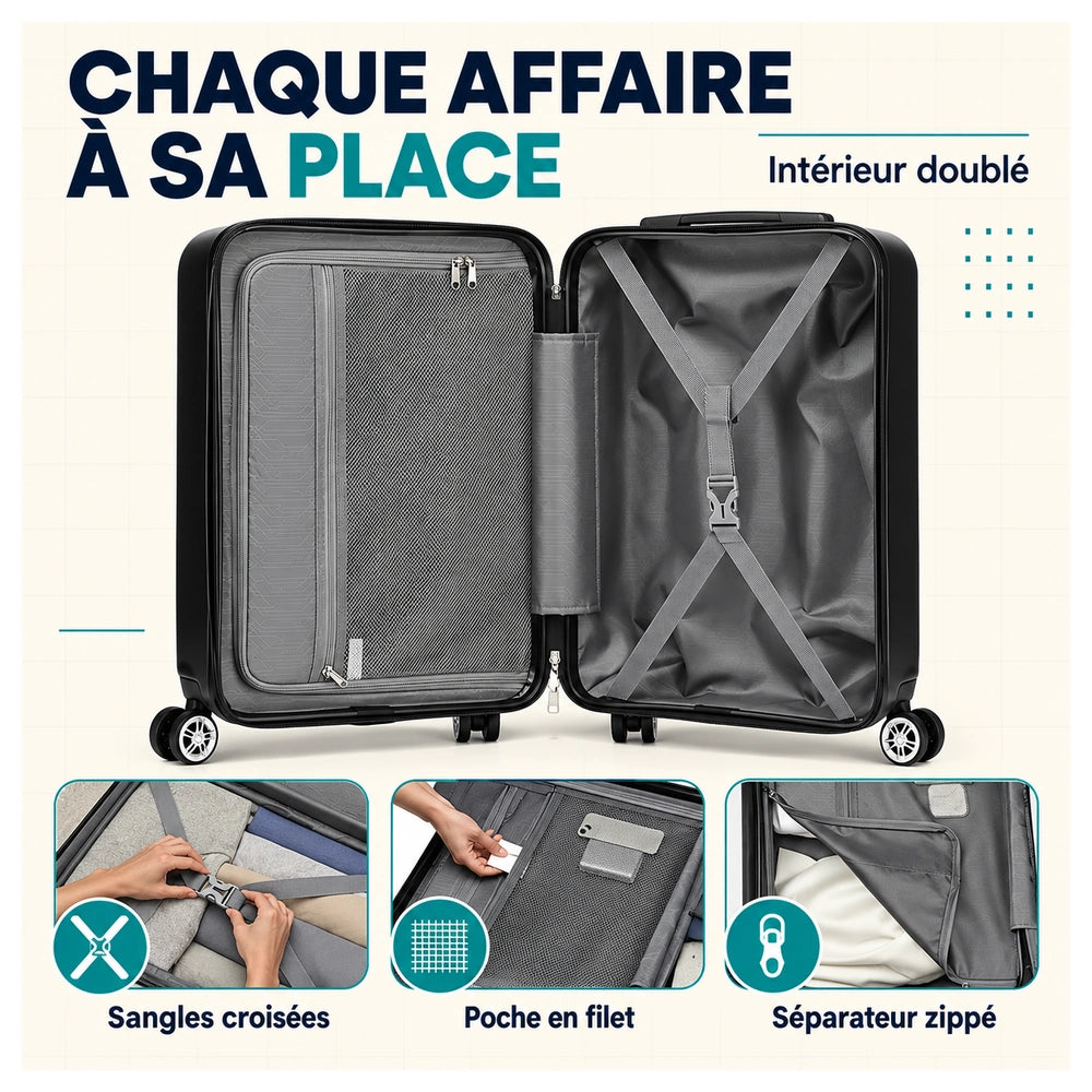Valise soute 4 roues