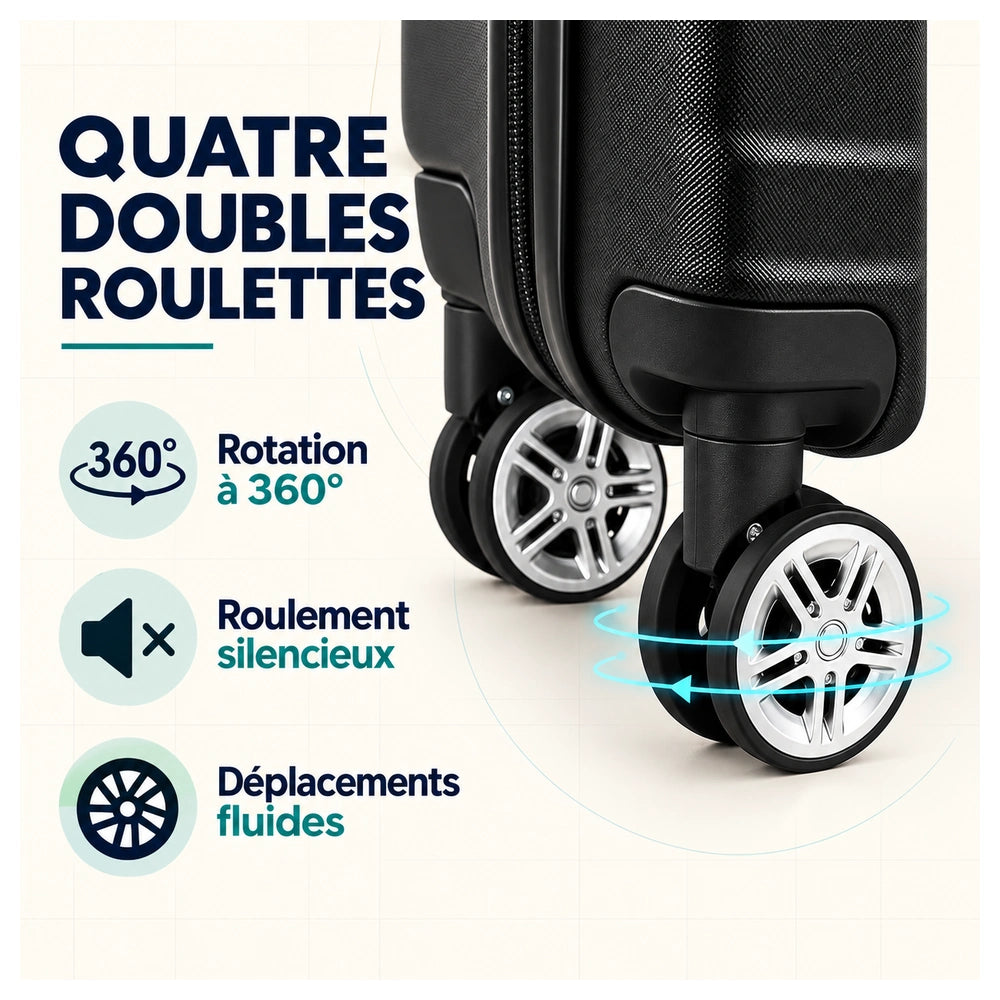 Valise soute 4 roues dรฉtails