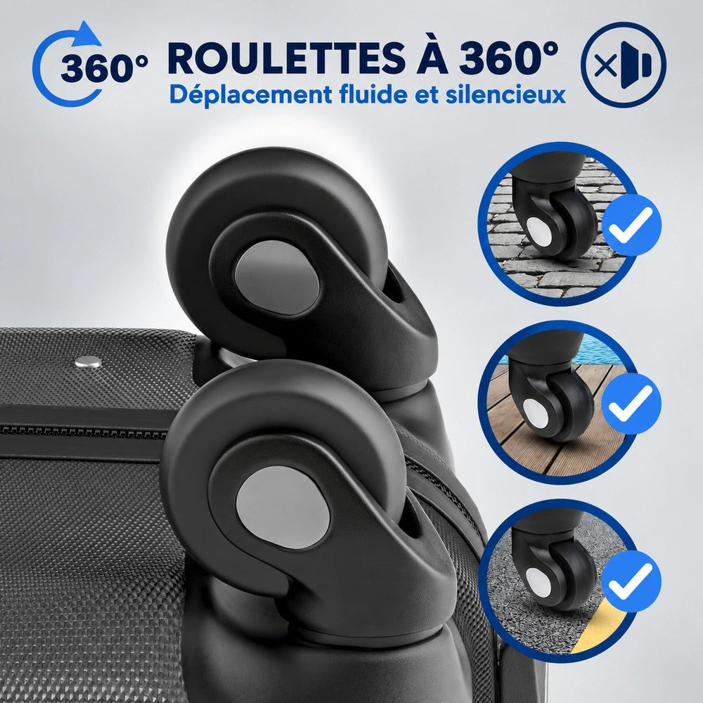 Valise soute 70 cm roues