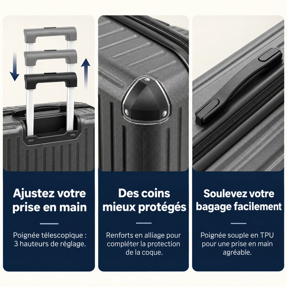 Valise soute 75 cm fonctions