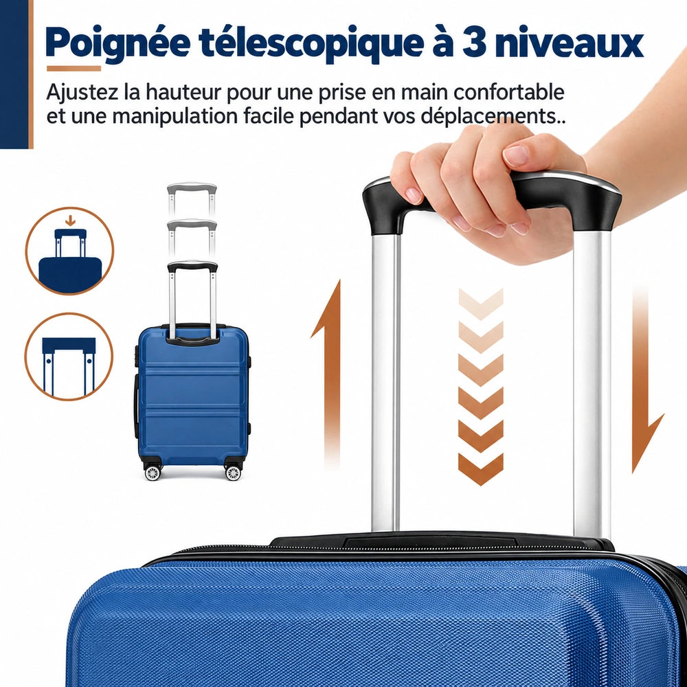 Valise soute 80 cm poignรฉe tรฉlescopique