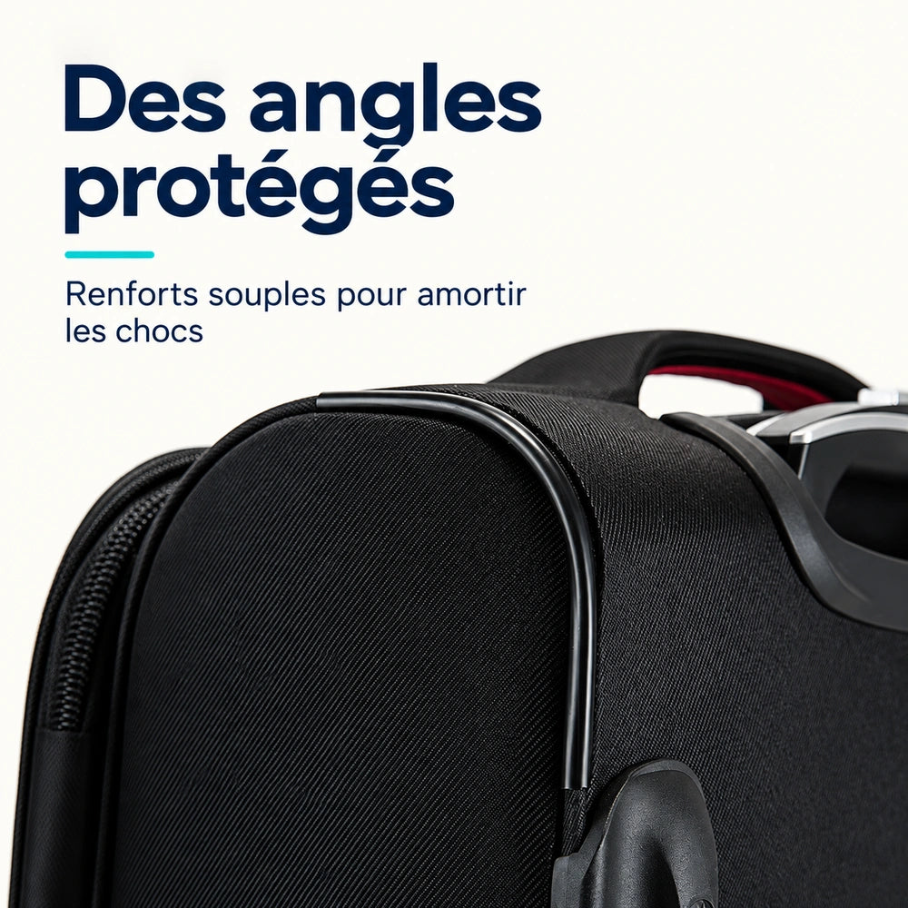 Valise soute pliable angles