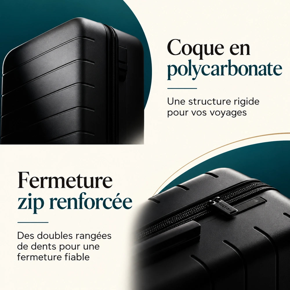 Valise soute polycarbonate dรฉtails