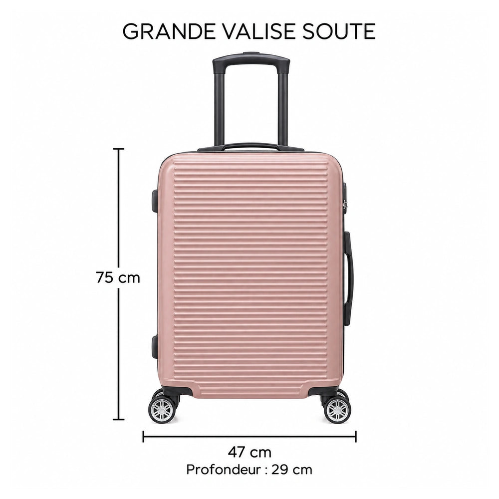 Valise soute rose dimensions