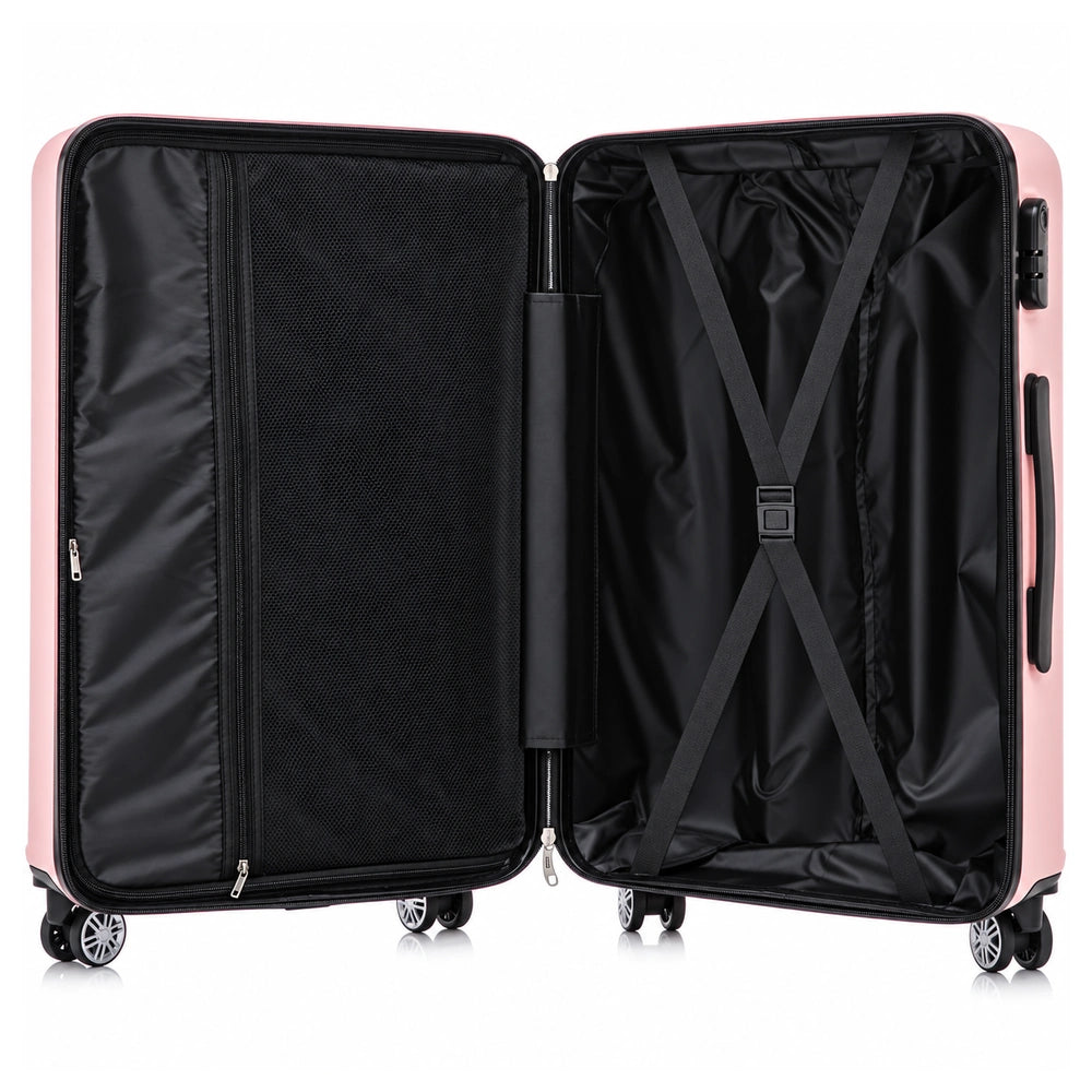 Valise soute rose intรฉrieur