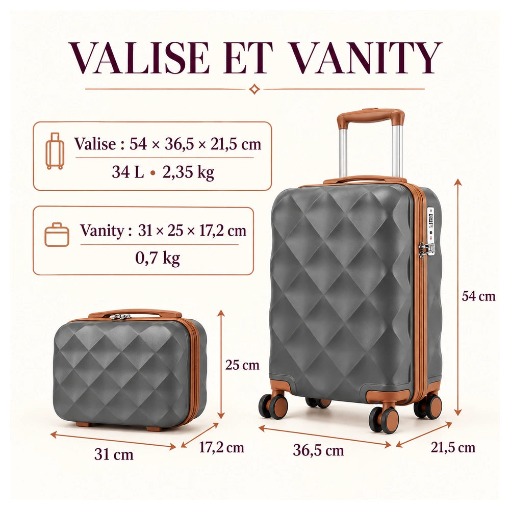 Valise soute TSA dimensions