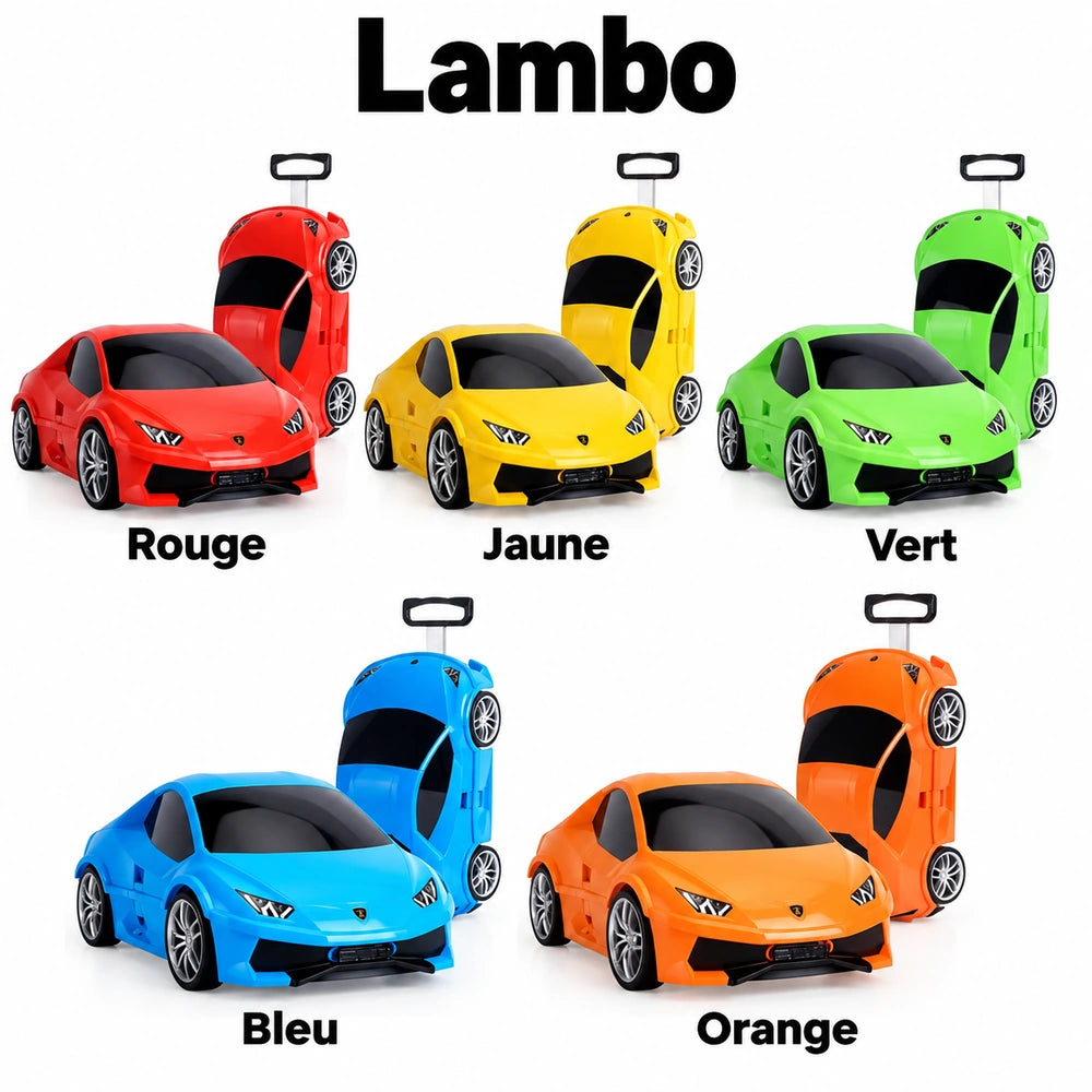 Valise voiture enfant Lamborghini