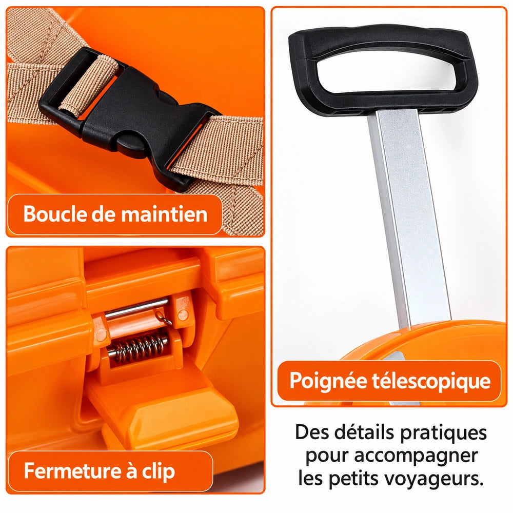 Valise voiture enfant dรฉtails